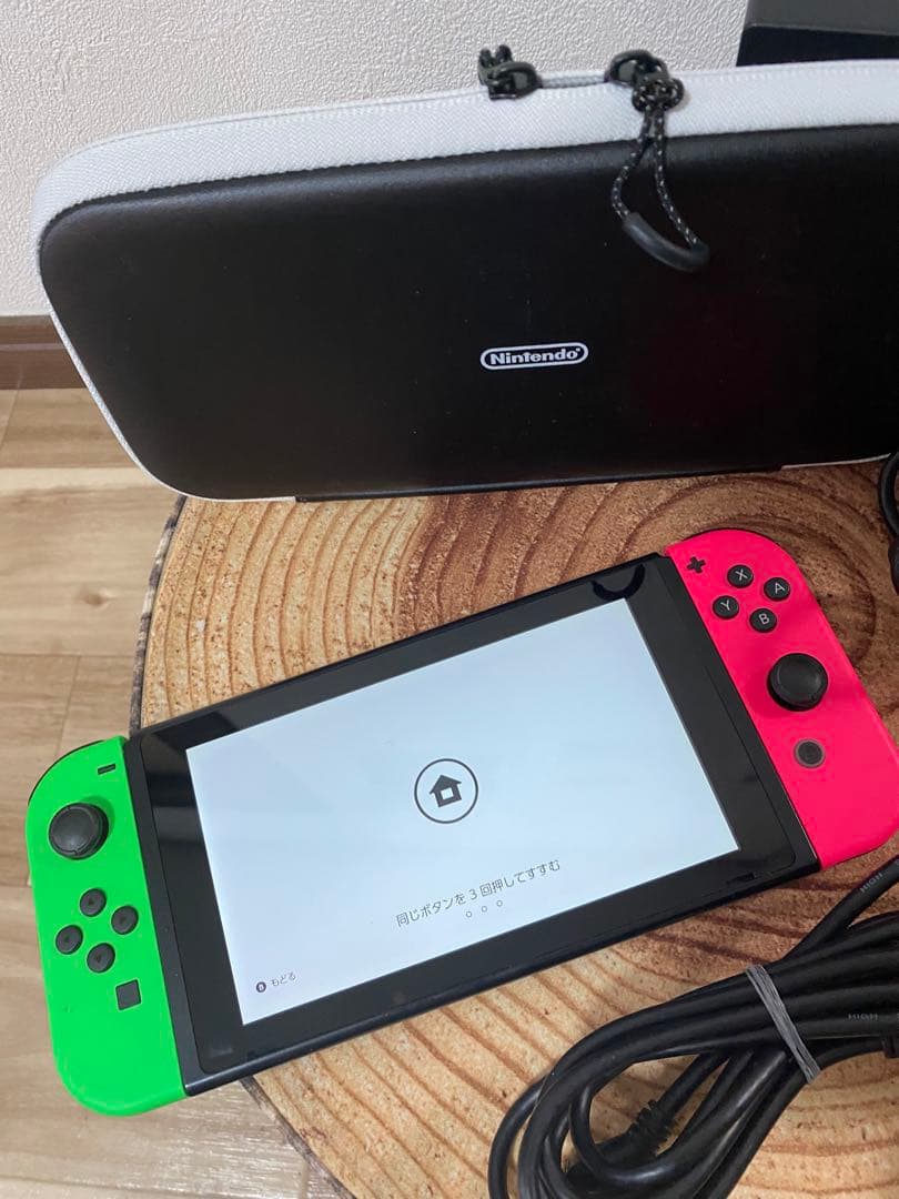 Nintendo Switch ニンテンドースイッチ本体　GRN/PNK 箱無し