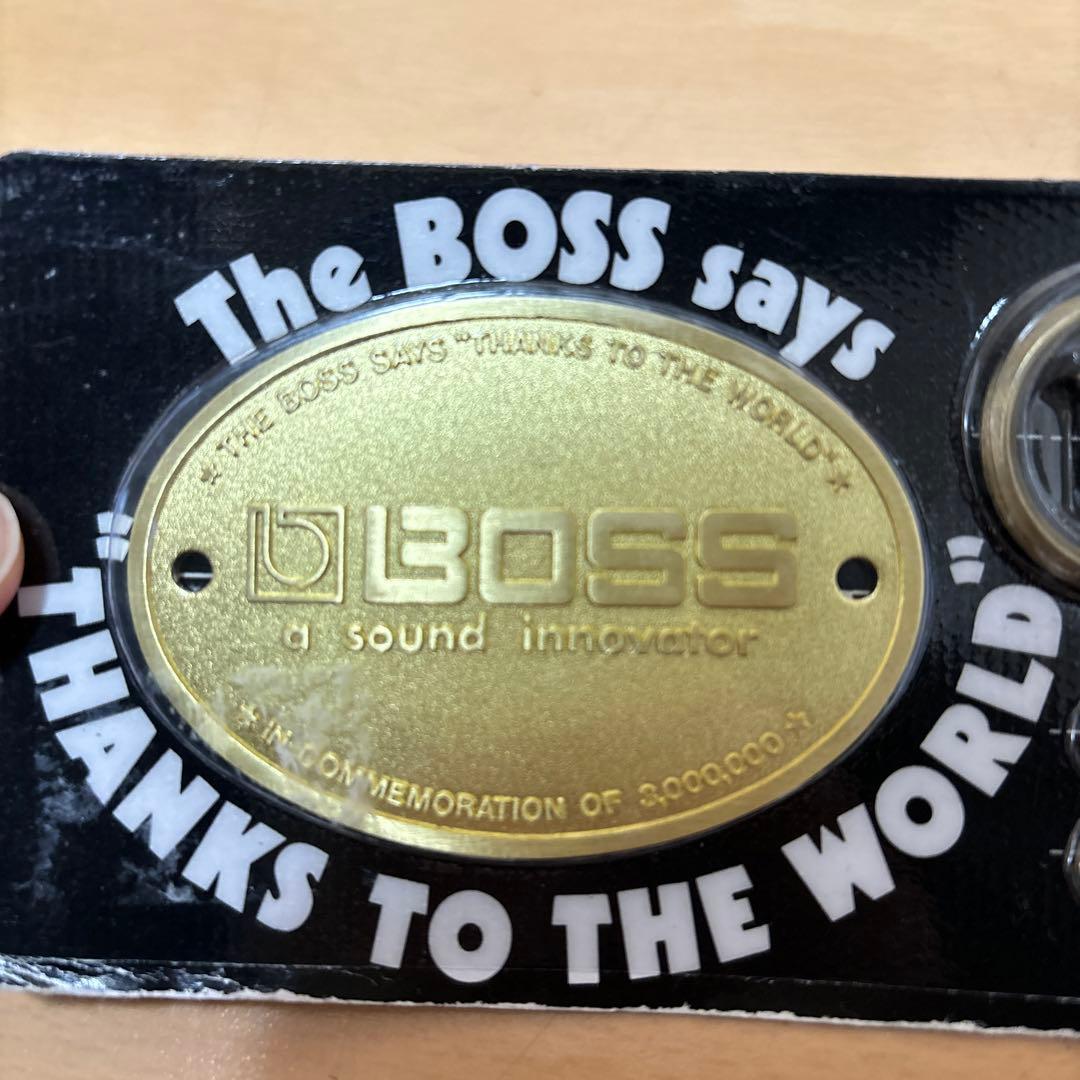 【超貴重品】BOSS メタルプレート1980年代