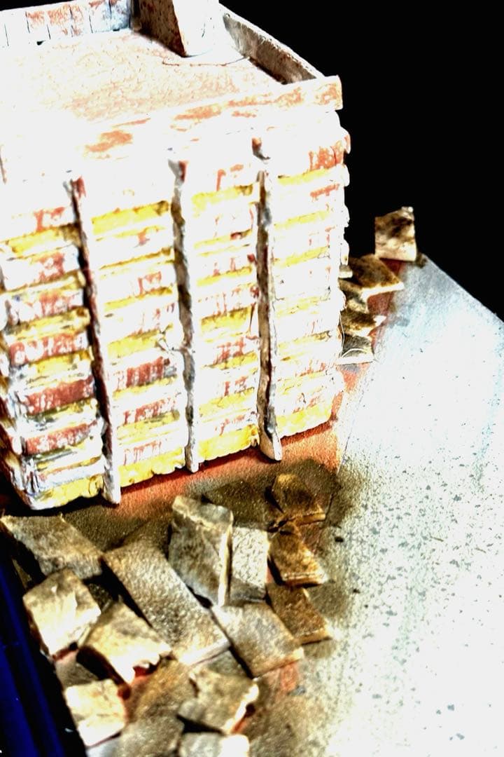 TMKゴジラ２０２３プラモデル組み立て完成品、銀座ジオラマセット