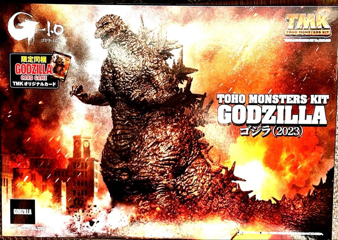 TMKゴジラ２０２３プラモデル組み立て完成品、銀座ジオラマセット