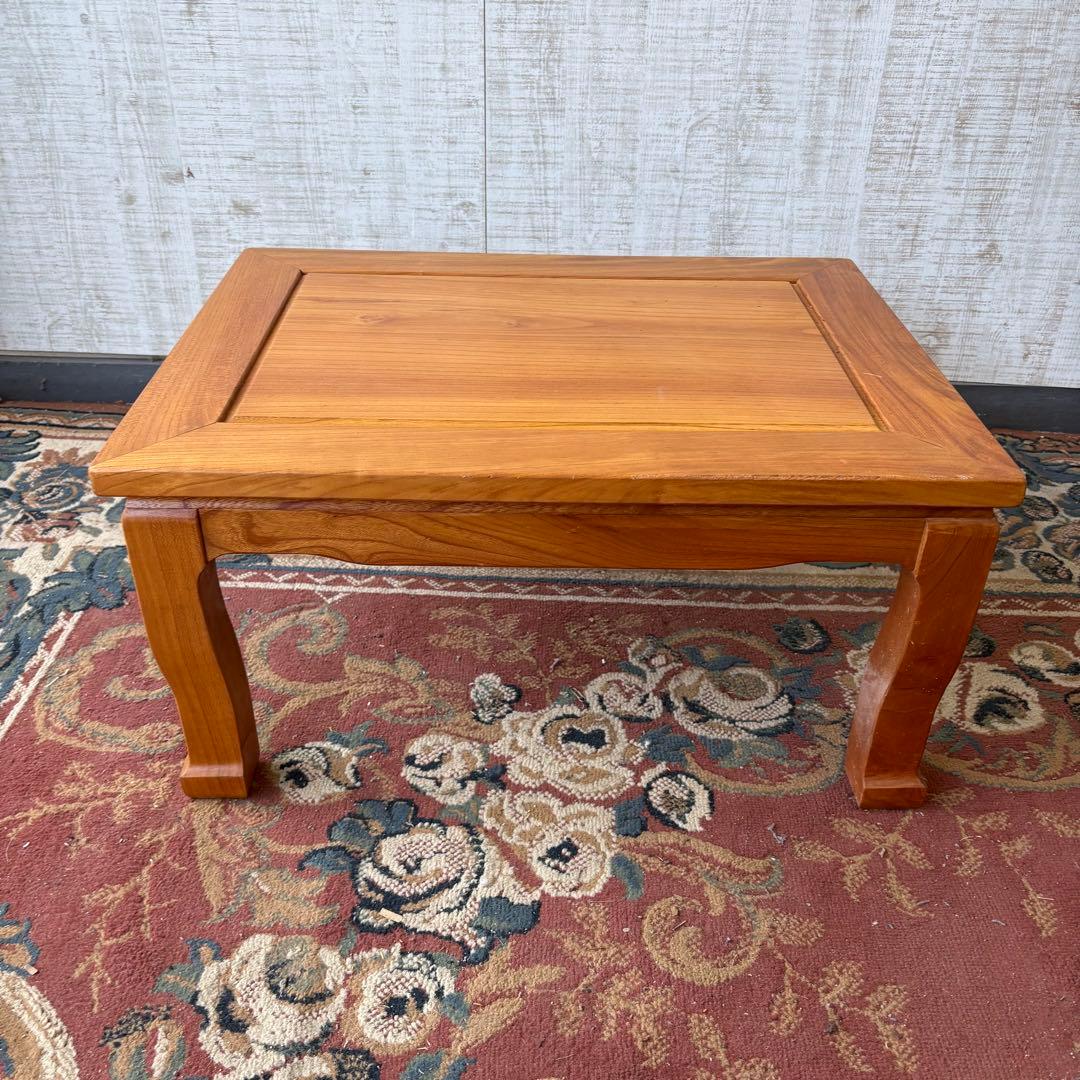 昭和レトロ 古家具 無垢材 木製座卓 ちゃぶ台 文机 お経台 経机 ローテーブル