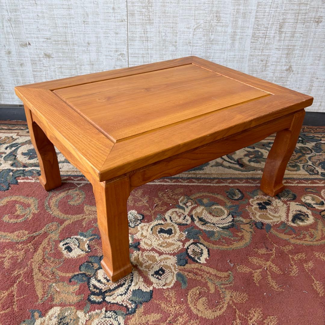 昭和レトロ 古家具 無垢材 木製座卓 ちゃぶ台 文机 お経台 経机 ローテーブル