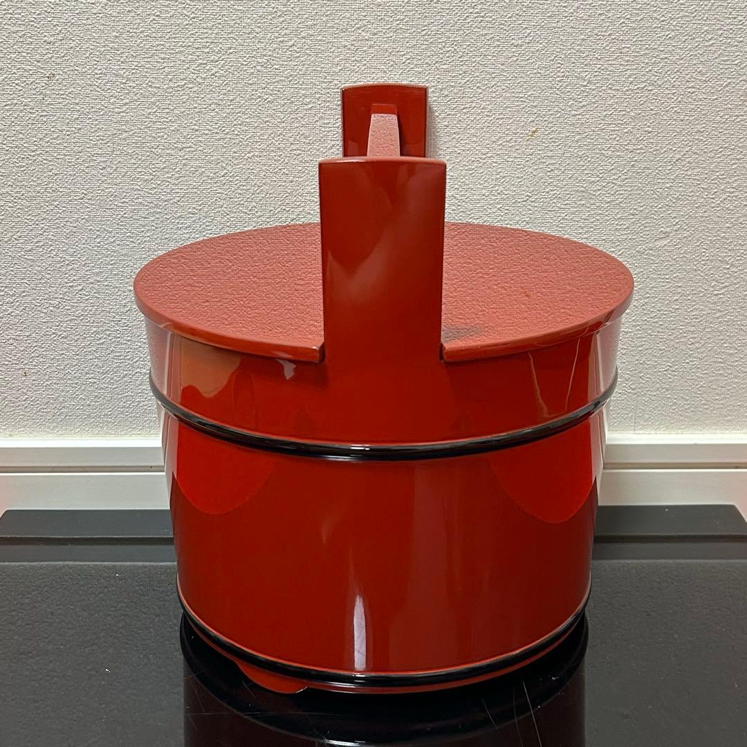 輪島塗朱手桶水指　茶碗茶道具懐石茶箱鵬雲斎坐忘斎淡々斎即中斎七事式水屋道具香合棗