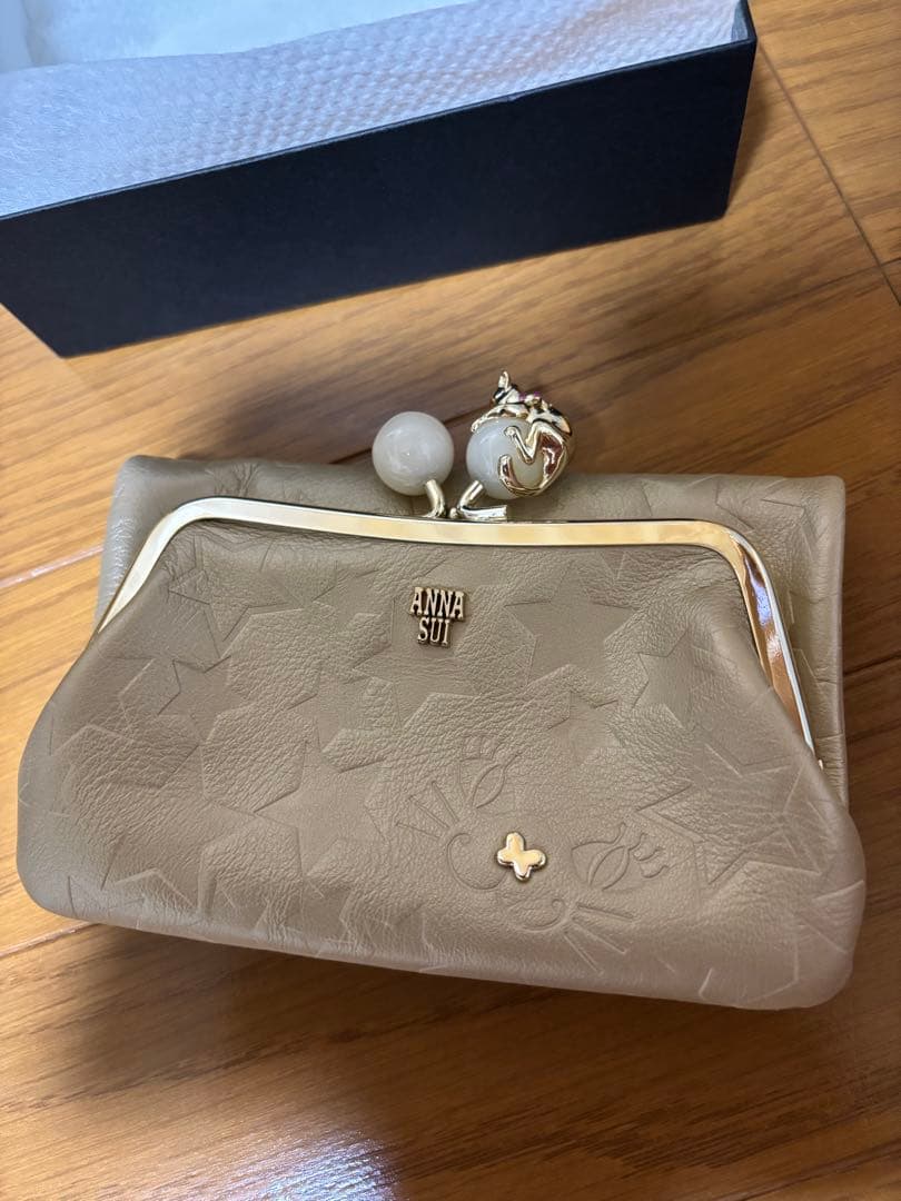 ANNA SUI ゴールド 星柄 二つ折り財布