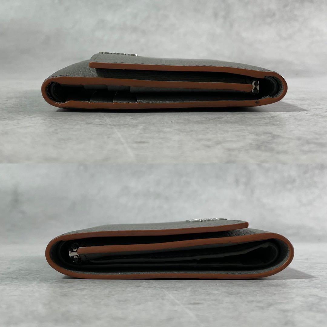 【大人気】 ロエベ トライフォールド アナグラム タン 三つ折り財布 グレー