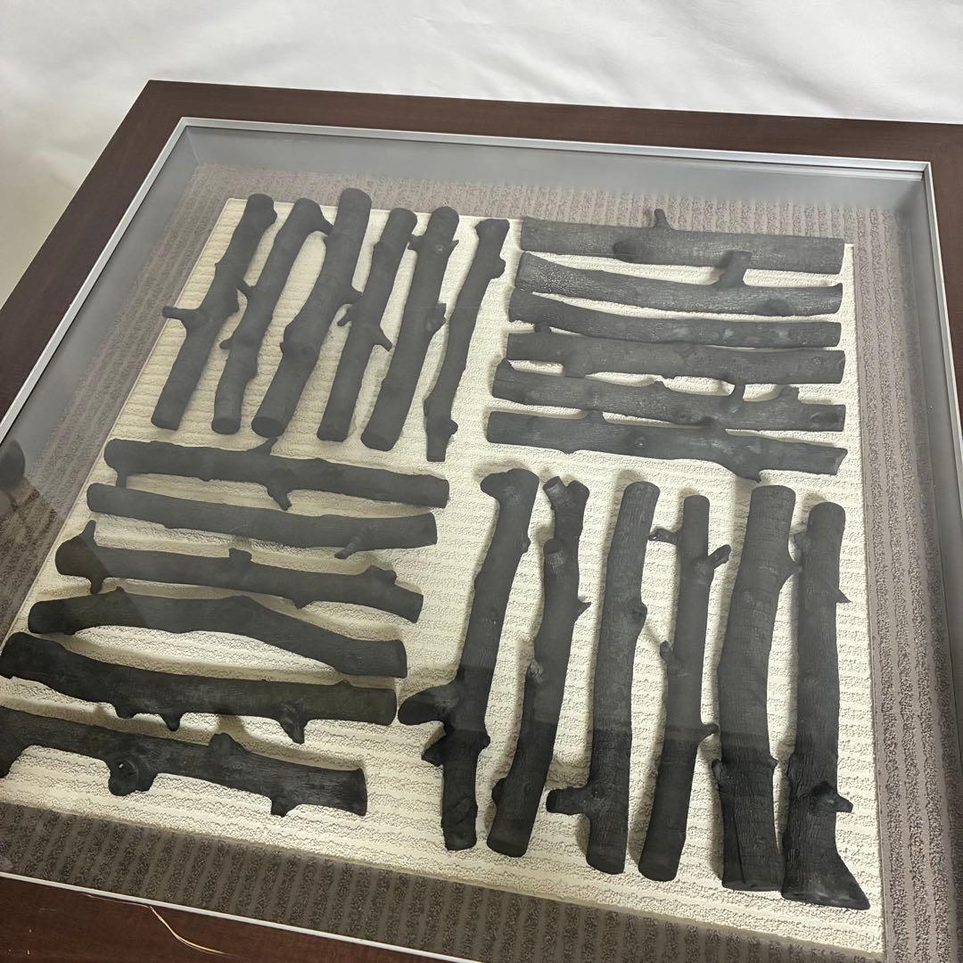 炭アート りんご炭 ウォールアート オブジェ アートパネル インテリア 和モダン