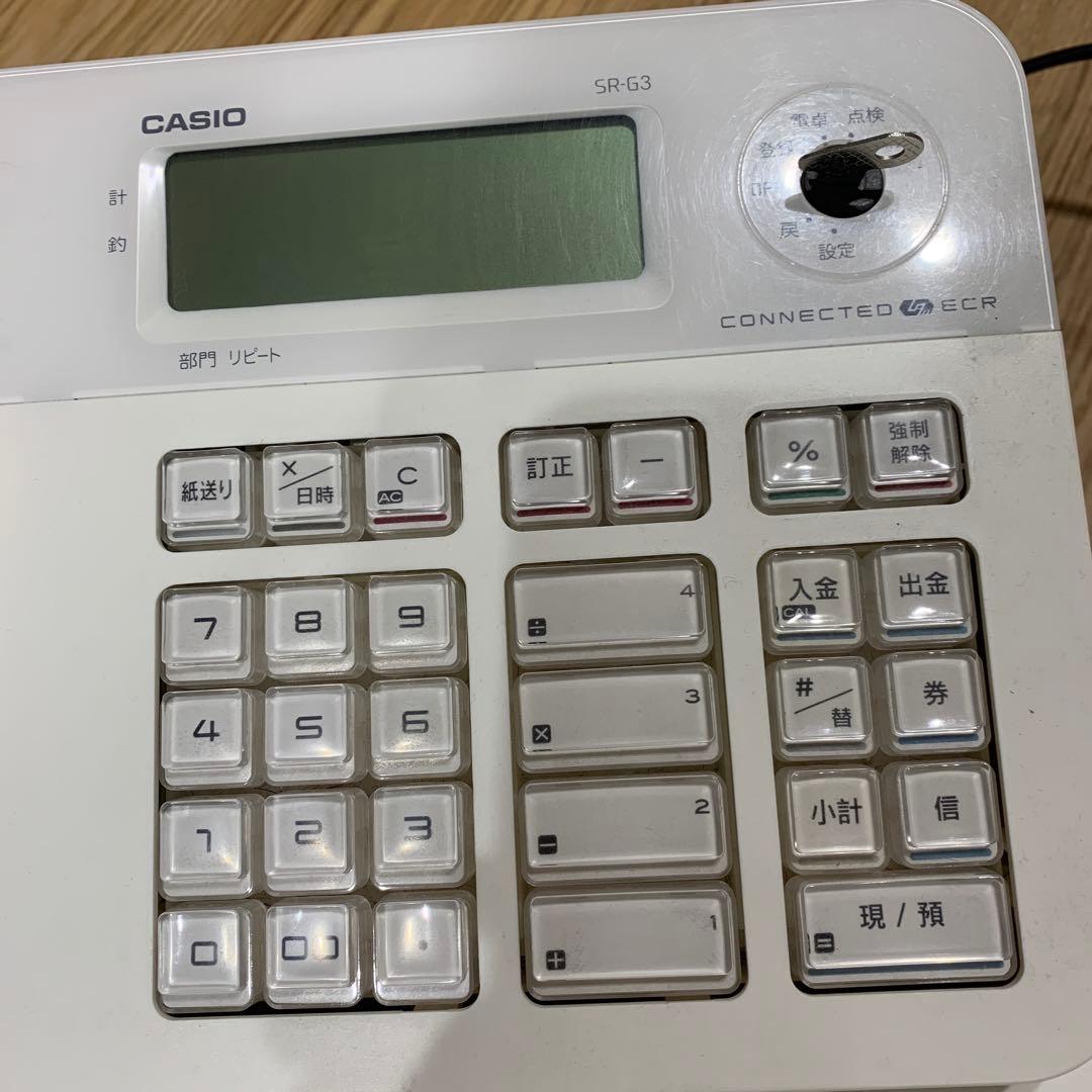 CASIO SR-G3 レジスター キャッシュドロワー付き