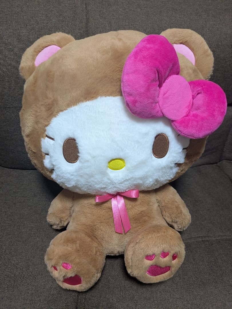 ハローキティ ホワイトベアドールGJ ぬいぐるみ ブラウンベア着ぐるみドールGJ