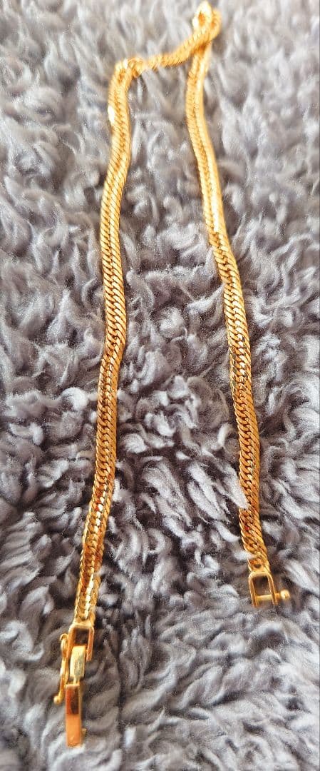 18金 喜平 12面トリプルカットアンクレット