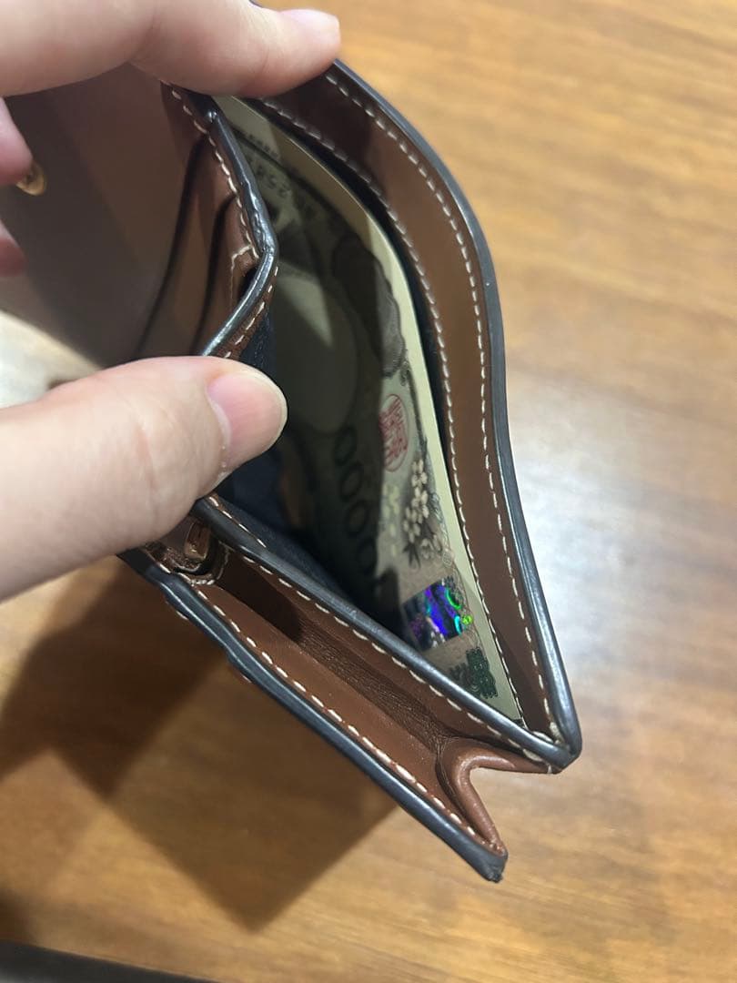 BURBERRY 二つ折り財布 ブラウン チェック柄