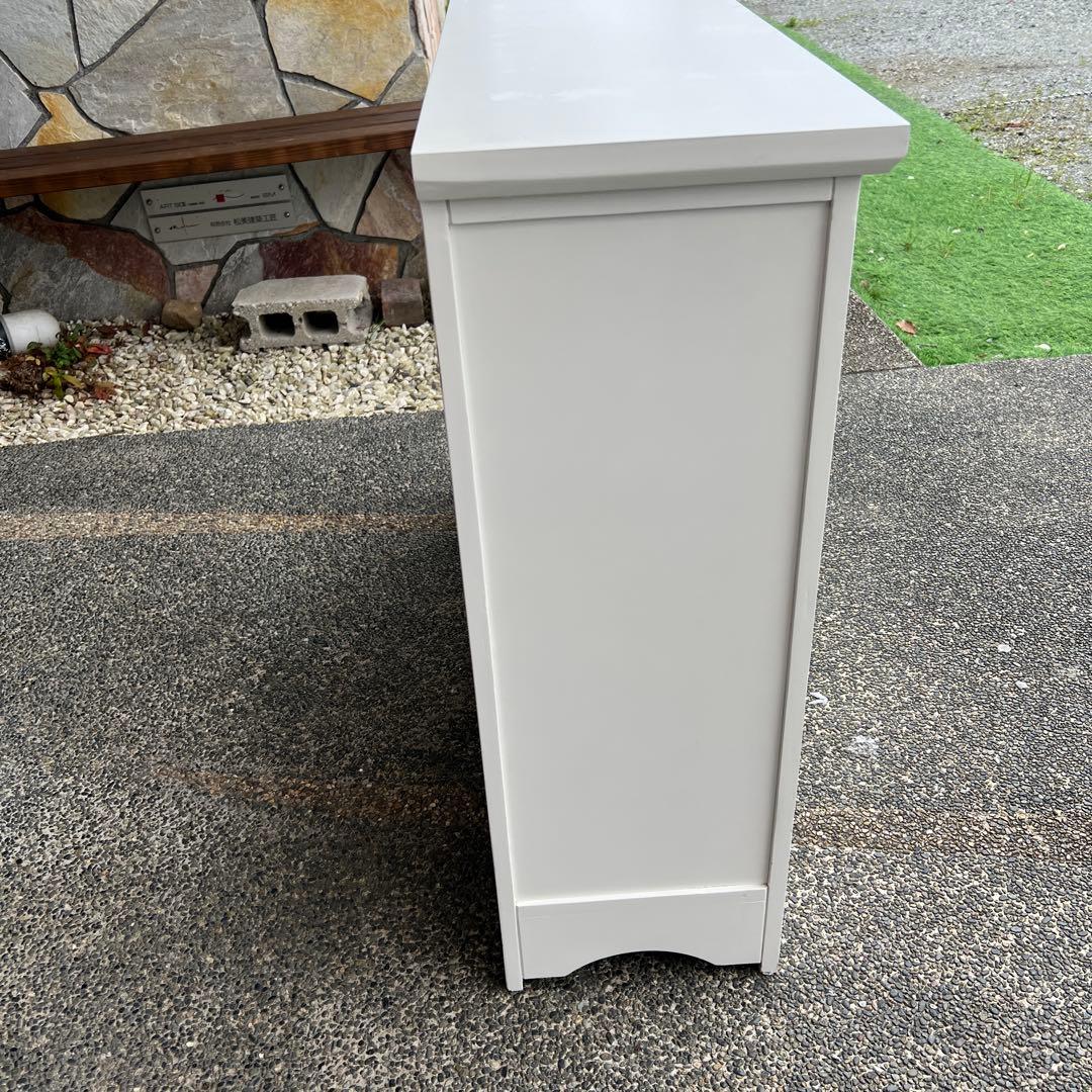 キッチンカウンター　サイドボード　キャビネット　ホワイト