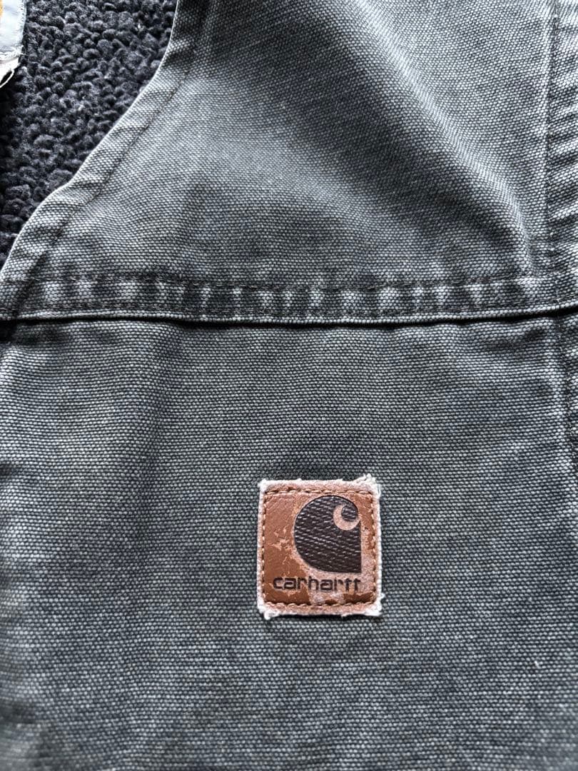 USA製　カーハート　ダックベスト　V13MOS モス　Sサイズ　ヴィンテージ