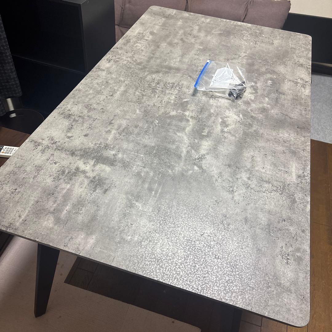 《オシャレ》極美品！モダン石目調！ダイニングテーブル