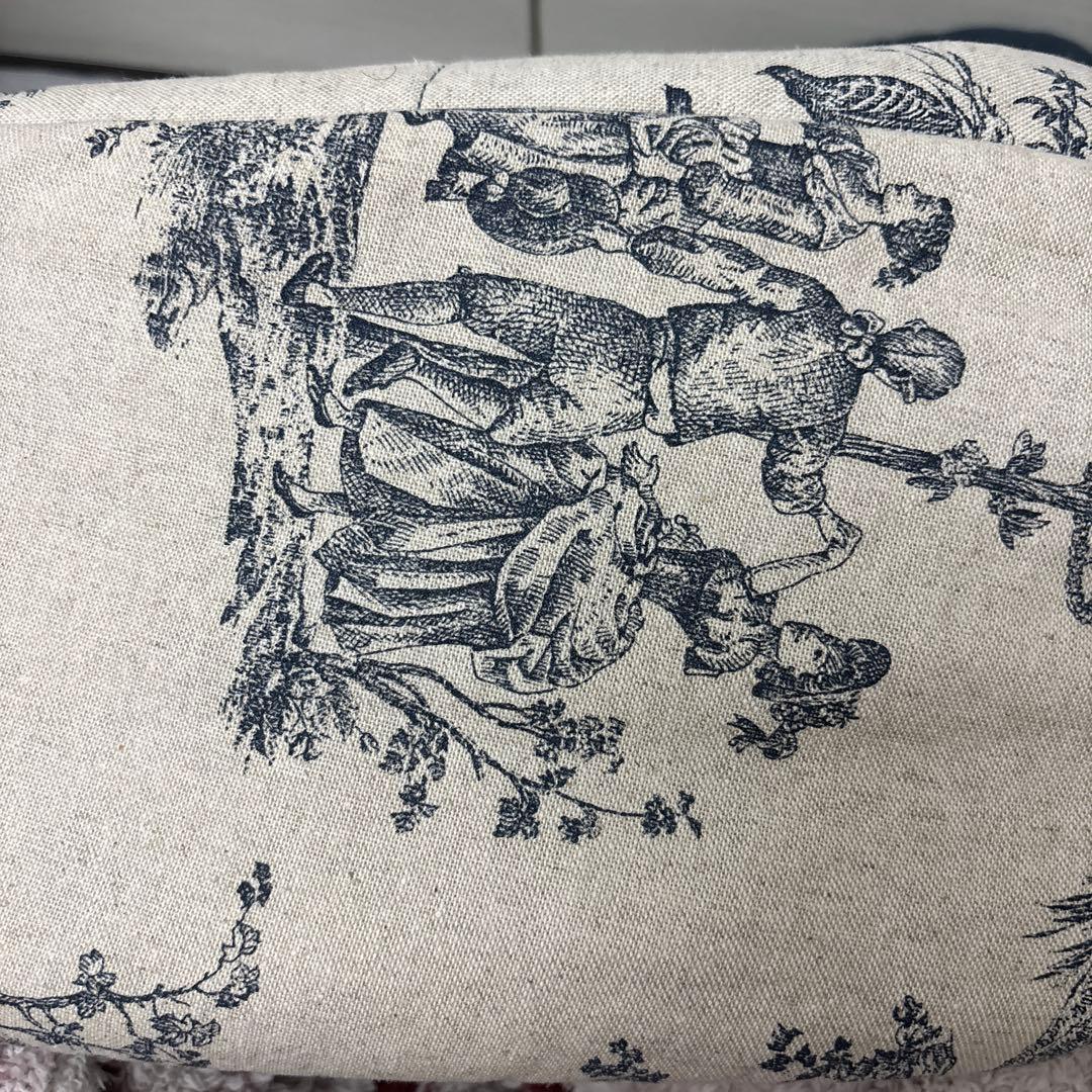 blue bleu bleue フレンチファブリック・キャリーバッグ