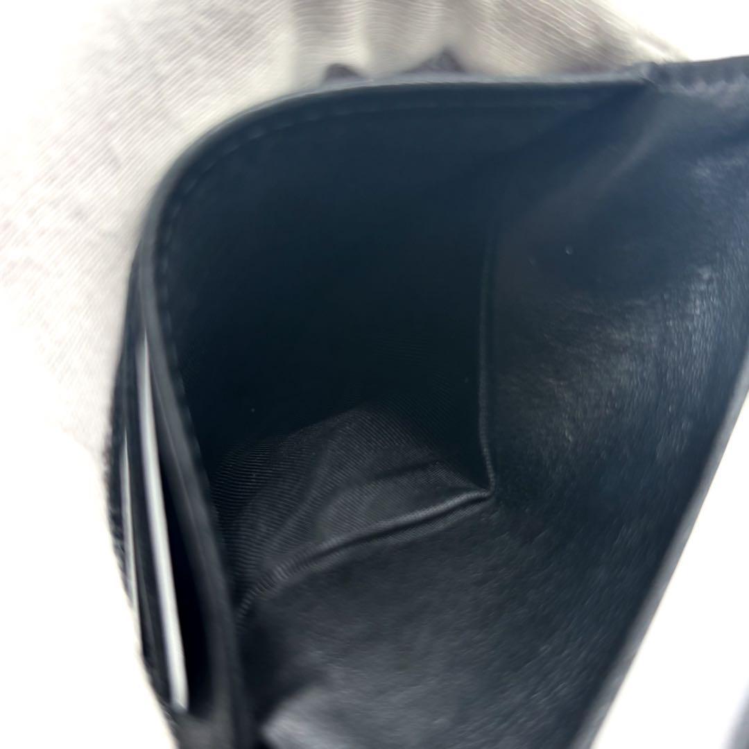 【美品✨】シャネル 財布 ココステッチ キャビア Wホック 二つ折 BL 黒