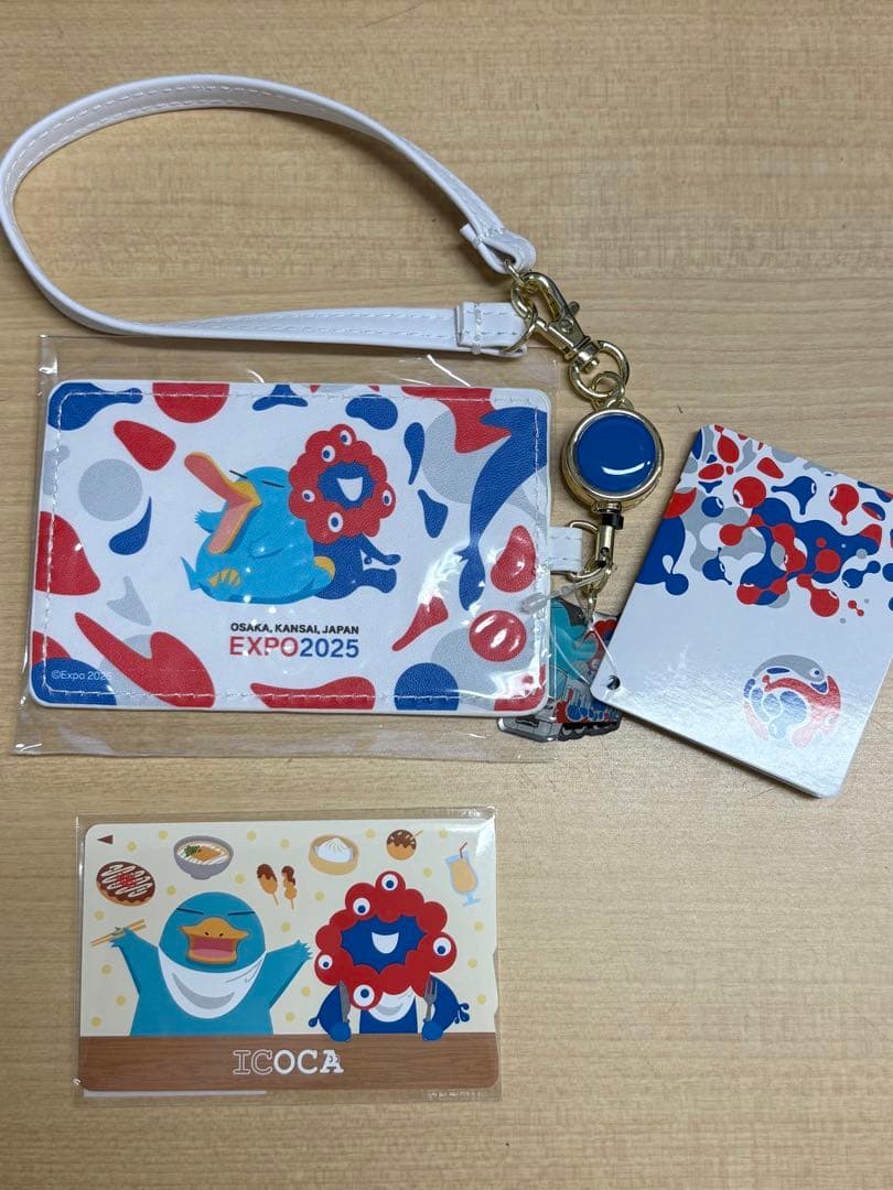 万博　ミャクミャク　ICOCA パスケースセット　EXPO2025