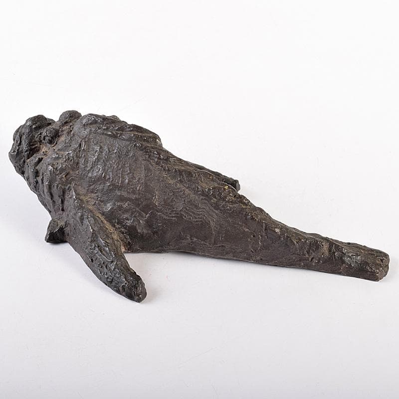 彫刻家　岡本錦朋作　ブロンズ　虎魚　おこぜ　置物　M　R7846