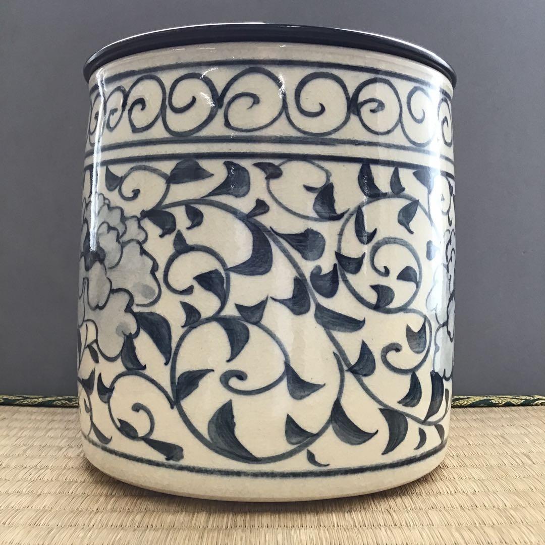 茶道具 水指 安南風 水指 直径約147ミリ 高さ約1 45ミリ N688