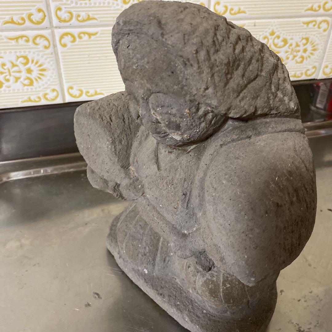 レトロ　鹿児島　石仏、農家の神様　田の神、田のカンサア　縁起物