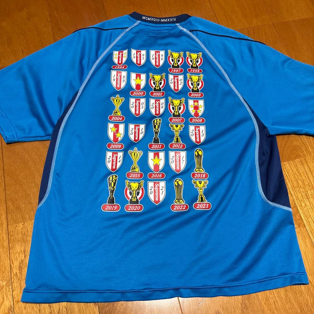 トップス Supreme Jacquard Soccer Jersey \"Blue\"