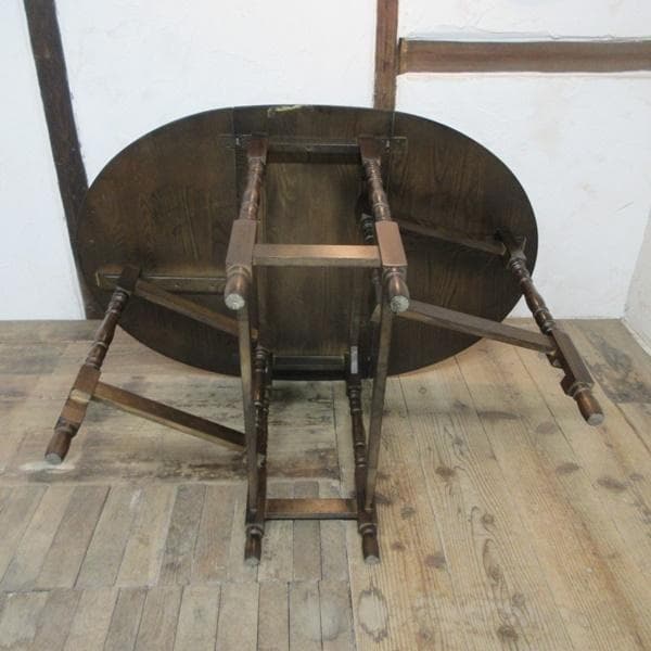 イギリス アンティーク 家具 ゲートレッグテーブル ダイニング 英国 6973d