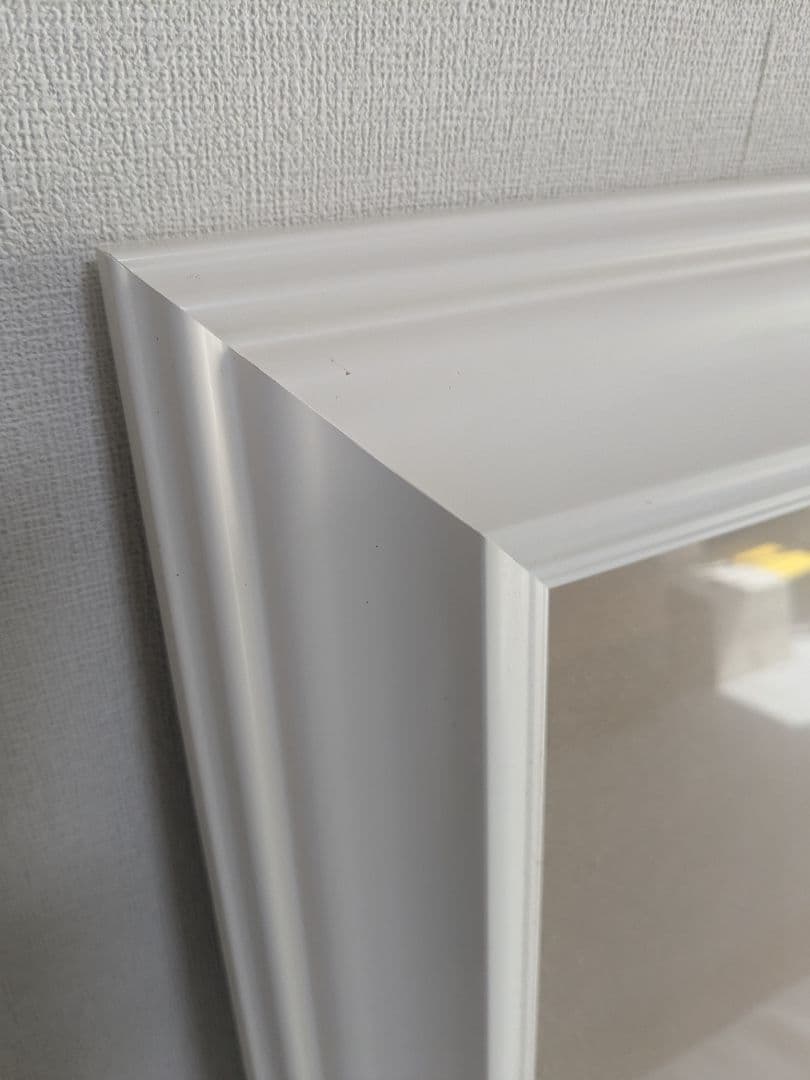 額縁 ホワイト F10 金縁 アクリル付き アンティーク ヴィンテージ