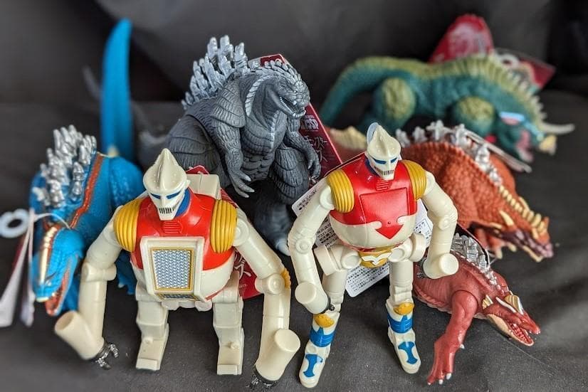 「ゴジラS.P」ジェットジャガー・ゴジラウルティマ他（バンダイ）ソフビ７体セット