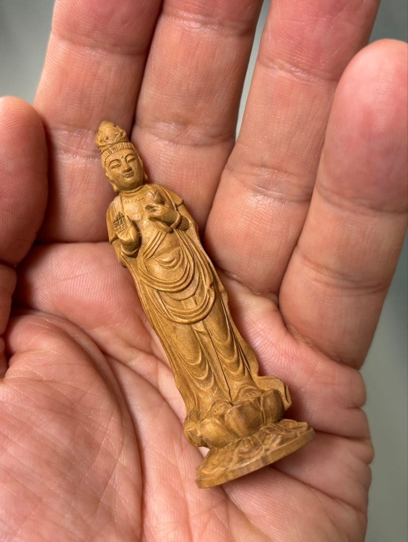 高級香木白檀　聖観音菩薩御守