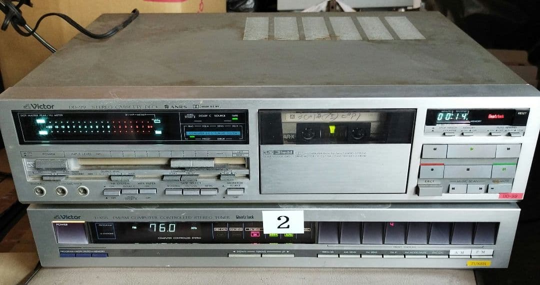 ピクター DDー99 チューナーとカセットデッキ