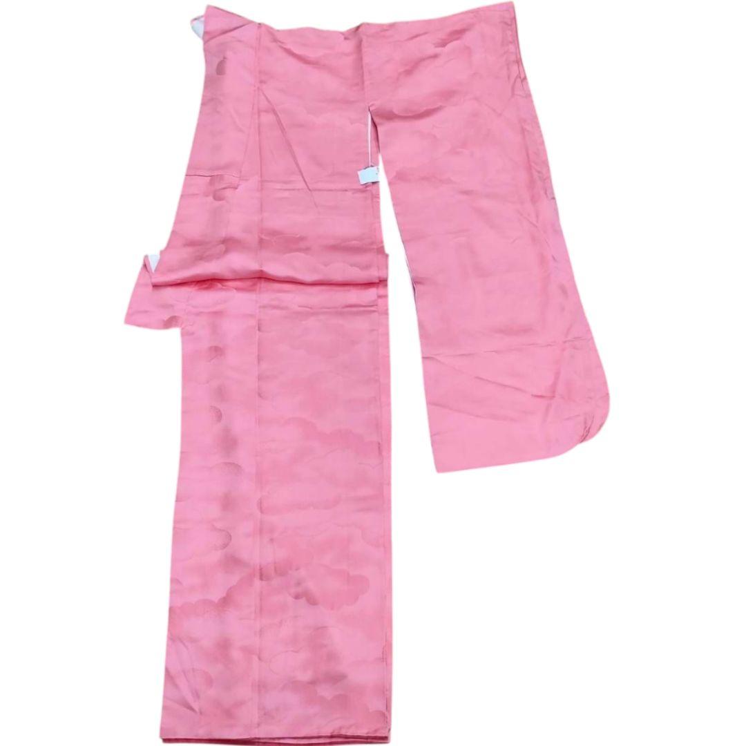 振袖単品ふりそで流行りの無地振袖がら無し柄なし地紋あり地模様あり桃色ピンク