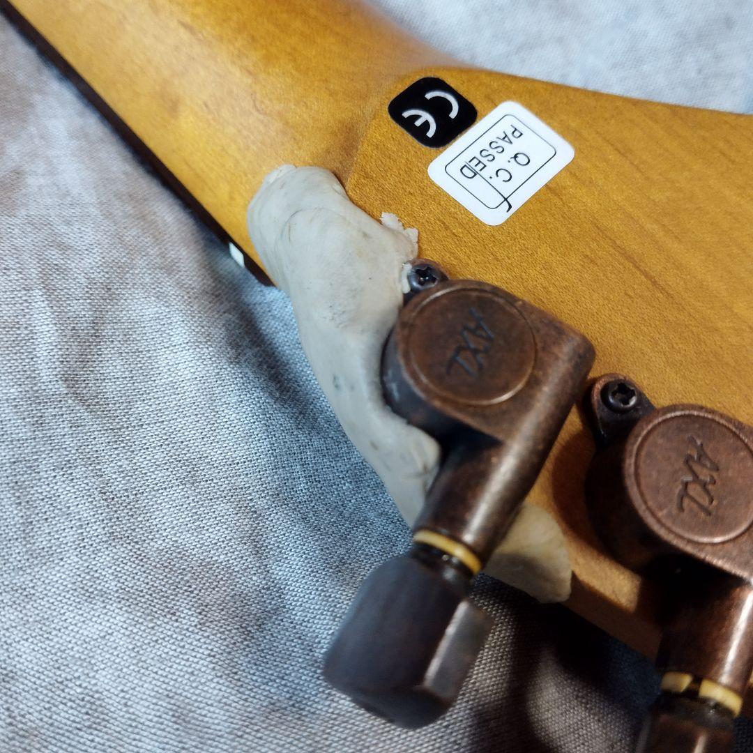 AXL guitars AZ820 6弦周りヘッド割れ修理　アルニコP90