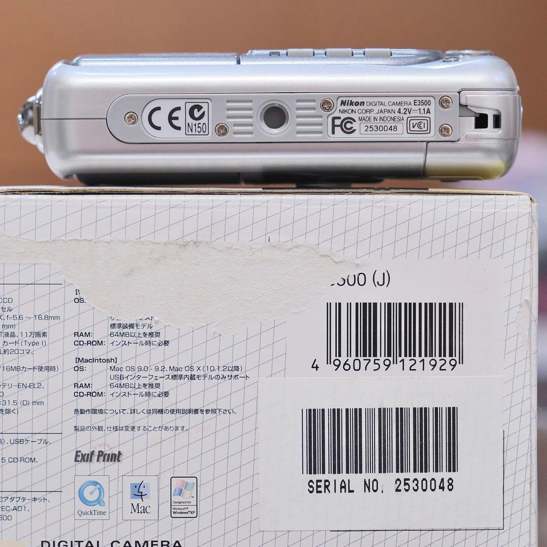 極美品 名機 動作品 平成レトロ Nikon COOLPIX E3500 自撮り