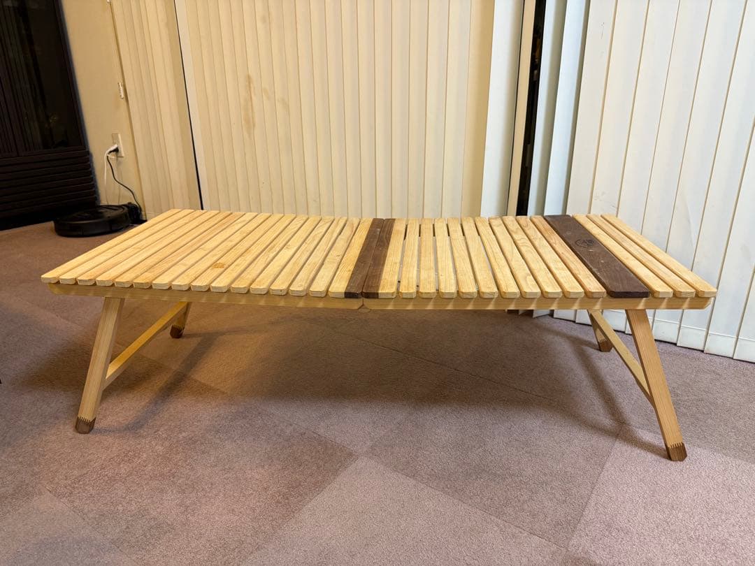 196 KUROSON370F 2つ折り ウッドテーブル