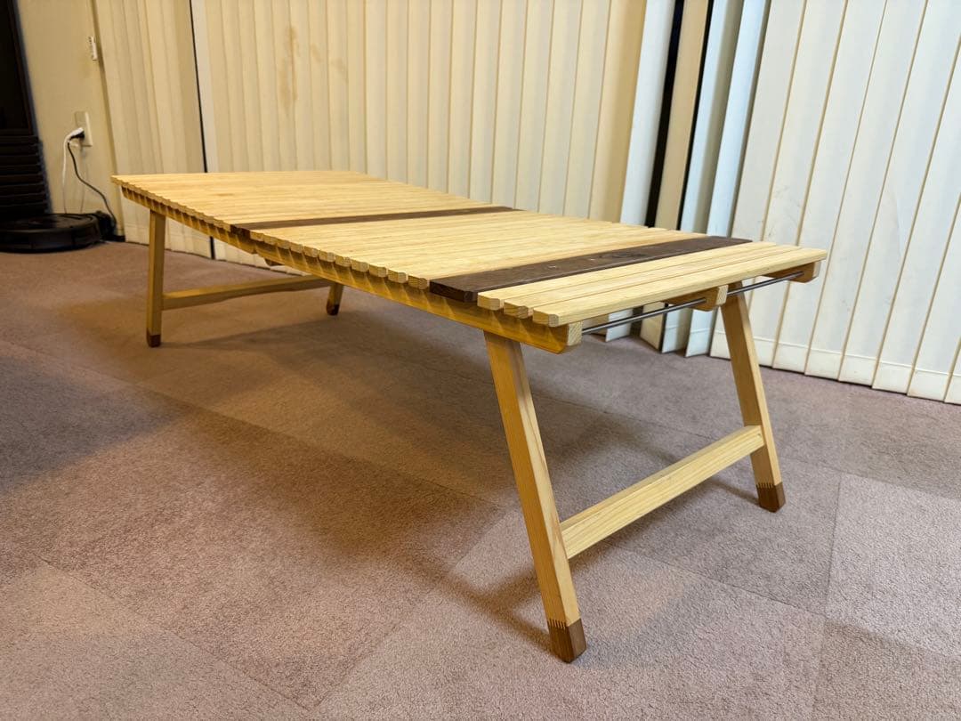 196 KUROSON370F 2つ折り ウッドテーブル