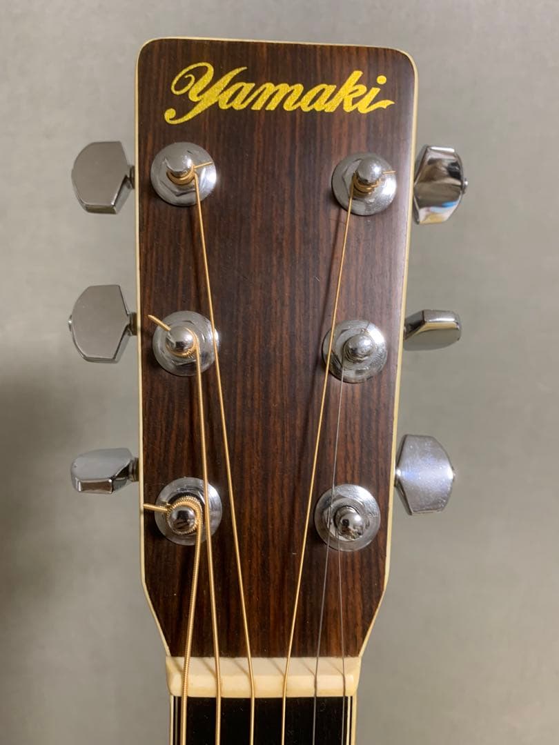アコースティックギター Yamaki No.135 トップ単板 割れ修復あり