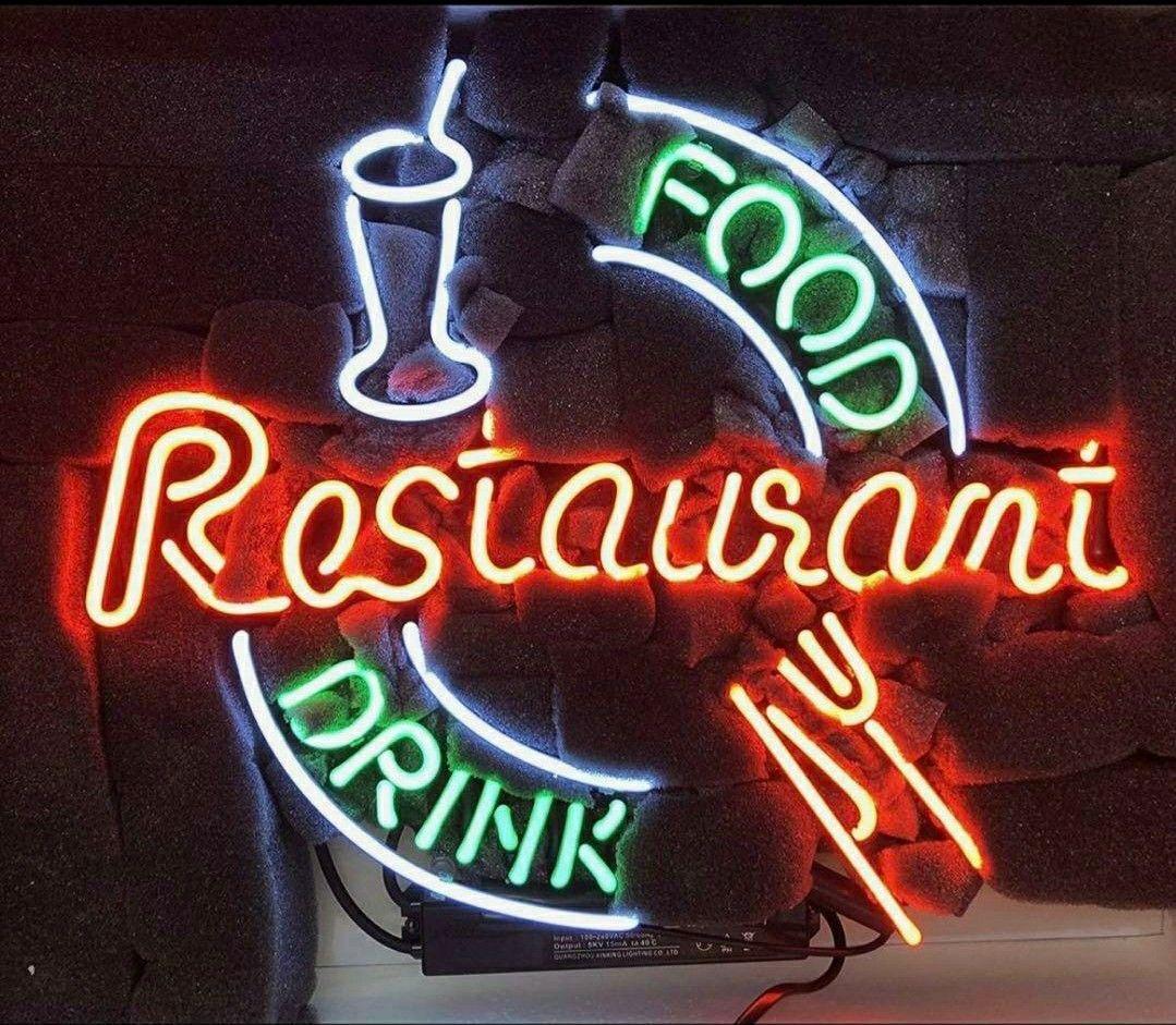 ネオンライト　レストラン　店舗看板　オーダーメイド　飲食店　ネオン管　照明