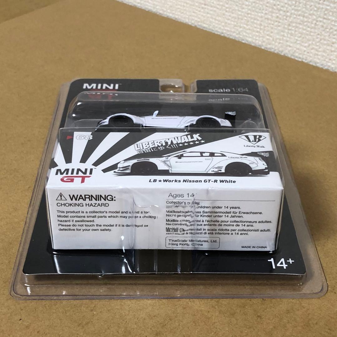 MINI GT ミニGT　LB WORKS　NISSAN GT-R　WHITE