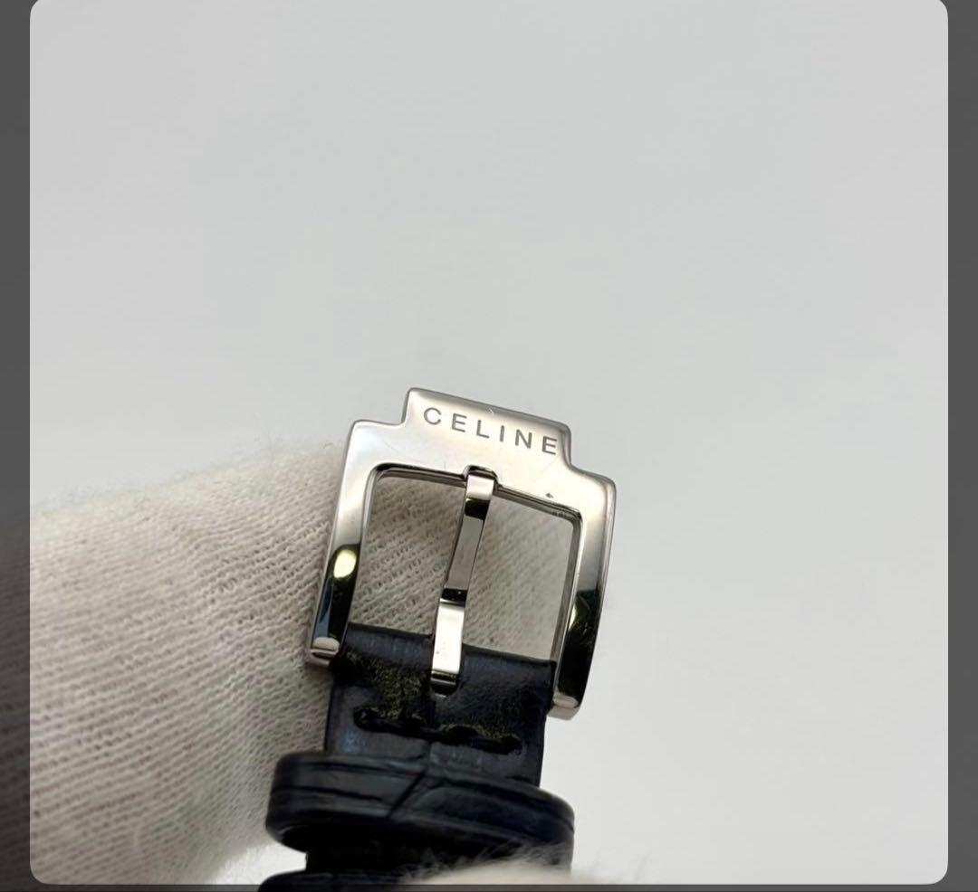 り*ん様 【稼働/新品電池】セリーヌ　トリオンフ　ラベニュー　腕時計　黒文字盤