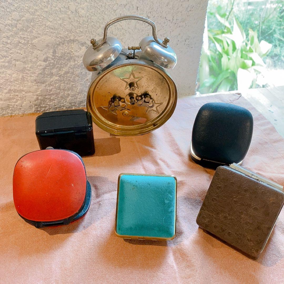 ドイツ　ヴィンテージ時計　トラベル時計　目覚まし時計セット