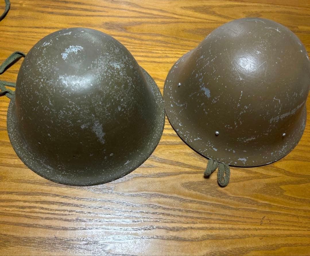 【即購入OK早い者勝ち❗️】旧日本軍 実物ヘルメット 2個セット