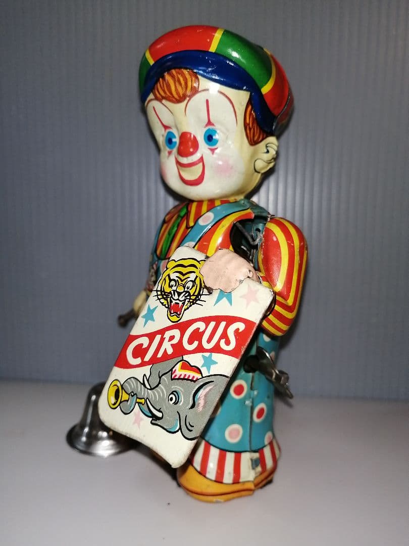 サーカスボーイ　ブリキ　ゼンマイ　日本製　野村トーイ
