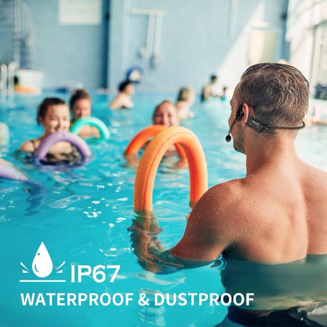 ワイヤレス完全防水マイク ヘッドセットマイク IP67防水＆防塵