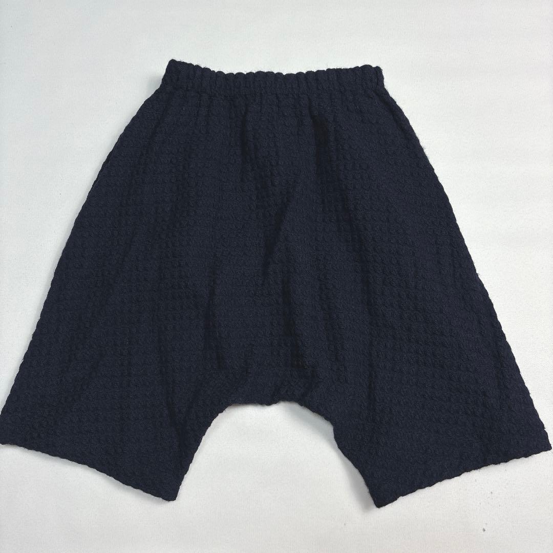 美品✨コムデギャルソンコムデギャルソン サルエルパンツ ワッフル SS ネイビー