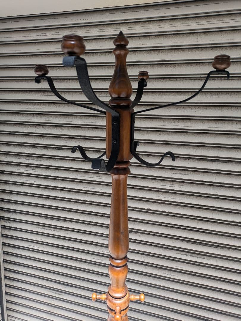 【直接受渡し限定!!】カリモク 木製 コートハンガー ハンガーラック