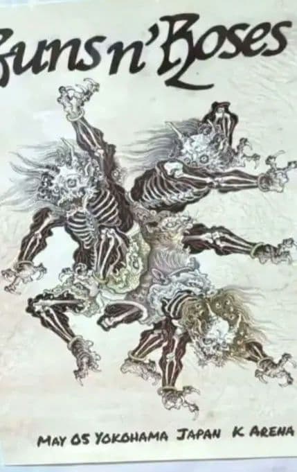 ※HX！　Guns n' Roses ポスター 日本限定