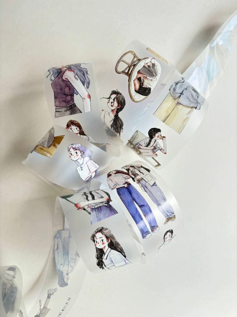 ⭐️SALE⭐️KAIXUN《今日無事》海外マスキングテープ　マステ 【1797】