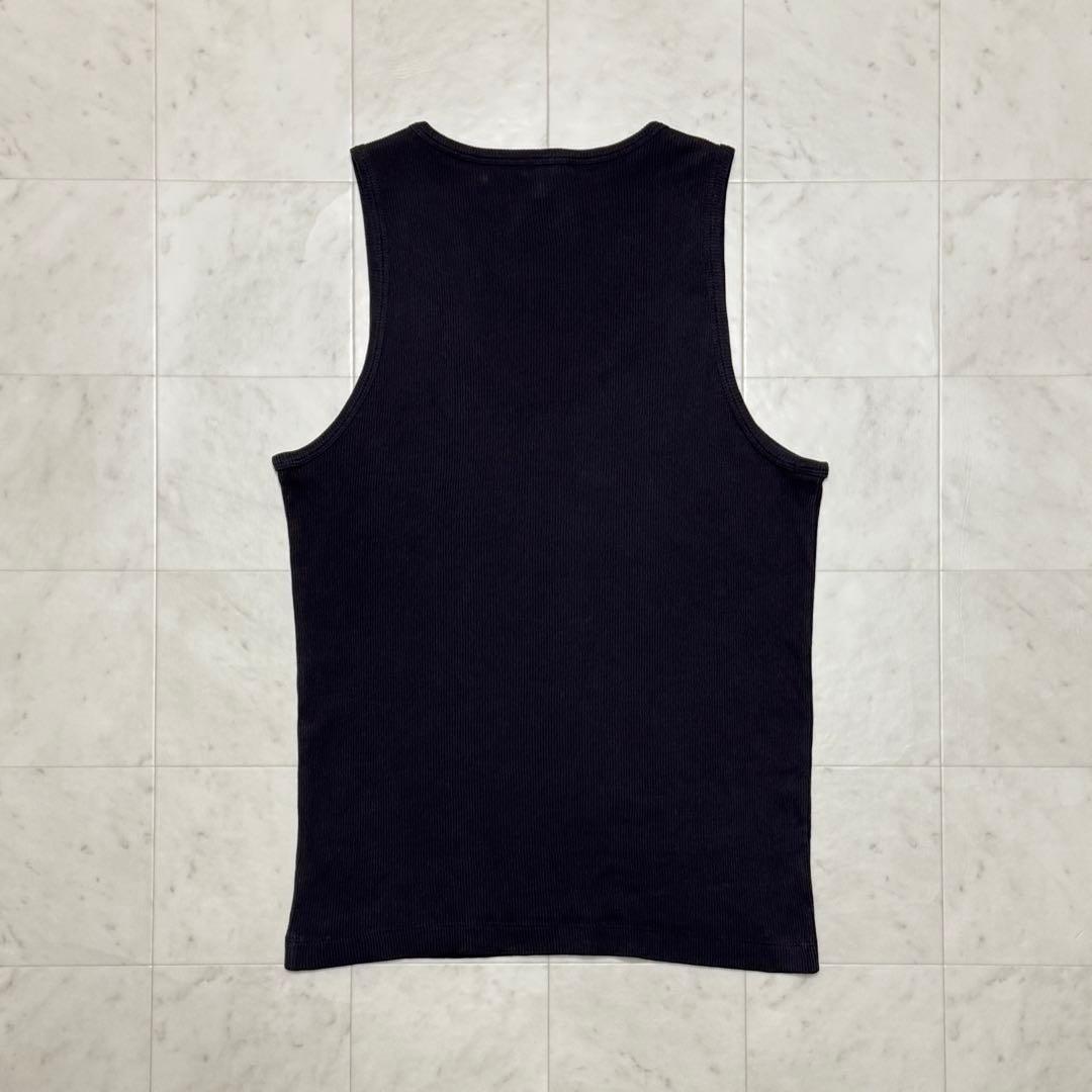 う*ん様 LOEWE アナグラム ロゴ 刺繍 リブ ニット タンクトップ XLサ