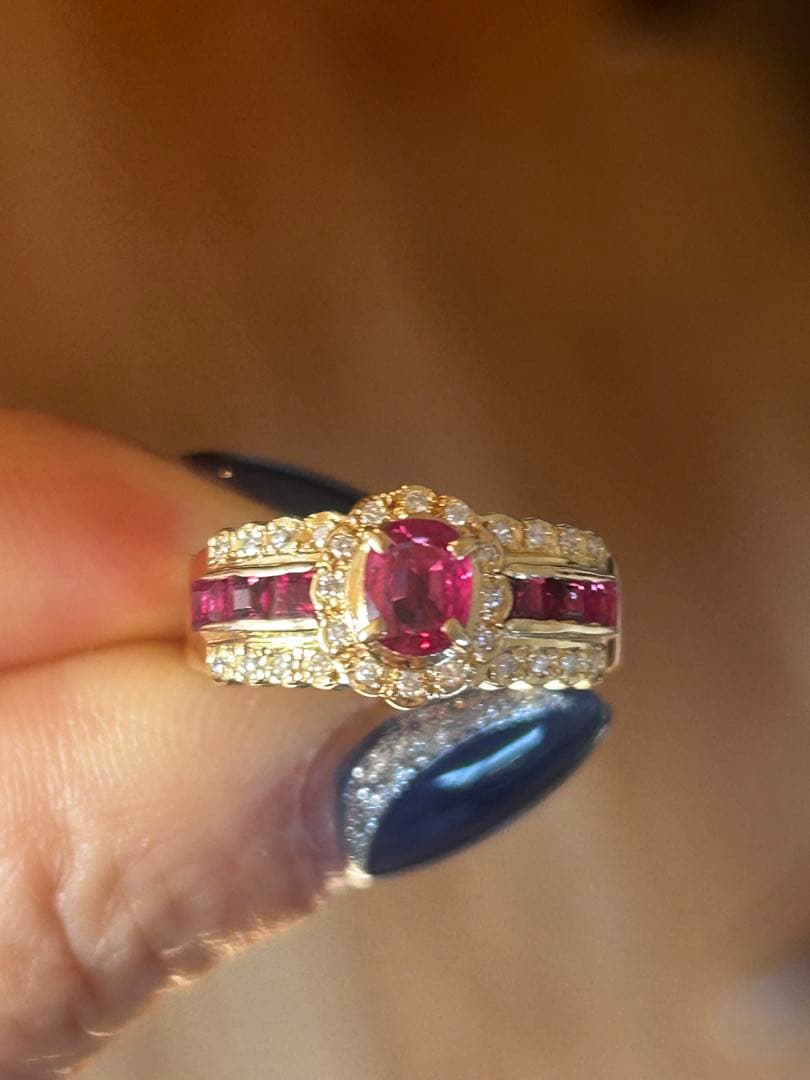 K18 ルビー0.57ct リング