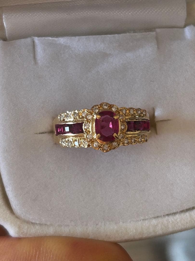 K18 ルビー0.57ct リング