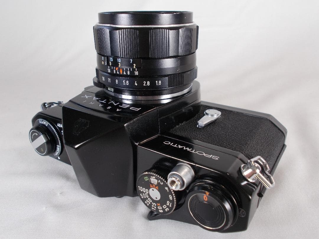 フィルムカメラ 整備済　 Pentax SP + レンズ f/1.8　E245